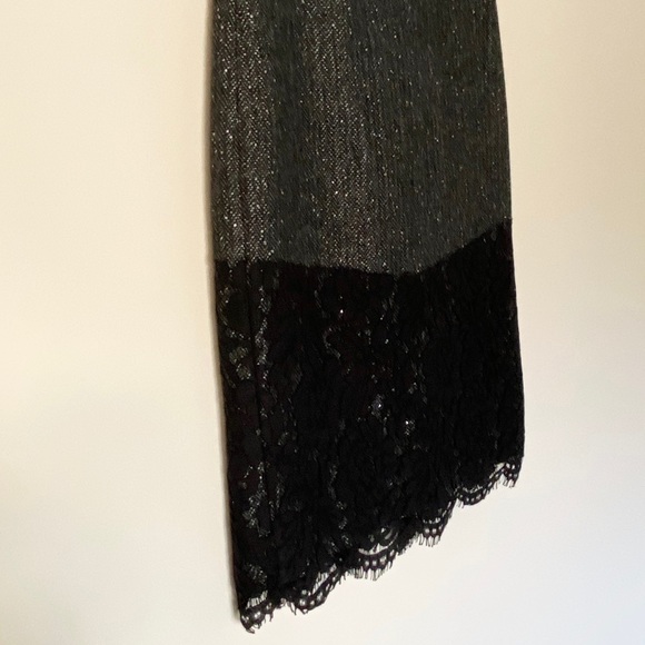 J. Crew - Tweed/Lace Pencil Skirt - Picture 3 of 5